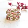 Delicate Resin Ring with Real Dried Pink Heather Flowers – Handmade Floral Jewelry – Hypoallergenic Promise Ring for Her – Nature Ring - Image 3
