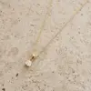 Cushion Diamond Necklace, Dainty Necklace, Gold Necklace, Layering Necklace - Image 2