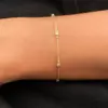 Solitaire Diamond Bracelet, Bezel Set Dainty Bracelet, Minimalist Bracelet Gift for Women, Graduation Gifts