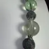 Set/3, Iridescent Metal/Fluorite, Neckpiece Set, Necklace Set, Aqua/Lavender. AA182. - Image 3