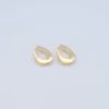 Gold Twist Earrings, 18K Gold Filled Leverback Earrings, Hypoallergenic Earrings, Gifts for Her，16.5x13x3mm