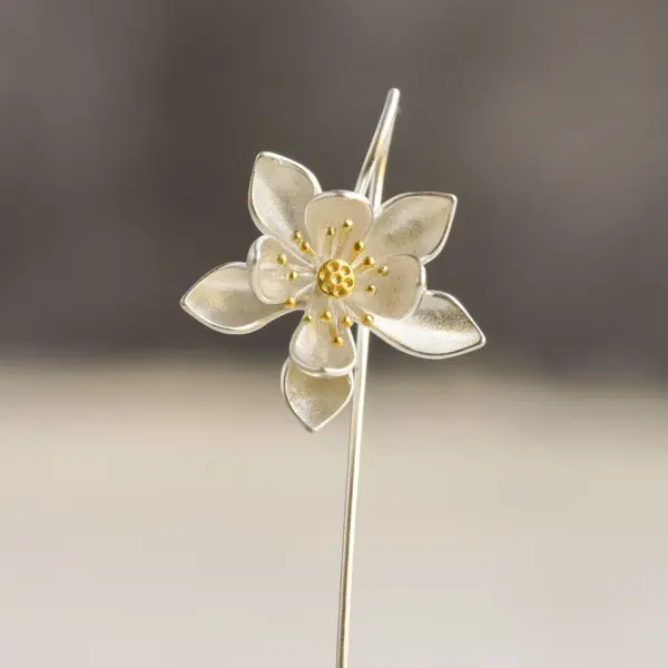 Lotus Earring, Flower Earring, Water Lily Earring