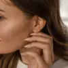 Dainty Pearl Stud Earrings