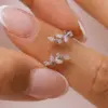 Pastel laurel ring peridot rose quartz leaves leaf adjustable vine ring 18k gold plated Rhodium plated 18k rose gold plated - Image 4